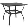 5 Piece Patio Dining Set Textilene and Steel