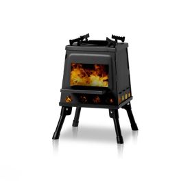 Outdoor Portable Folding Charcoal BBQ Grill Stove (Type: BBQ Grill, Color: Black)